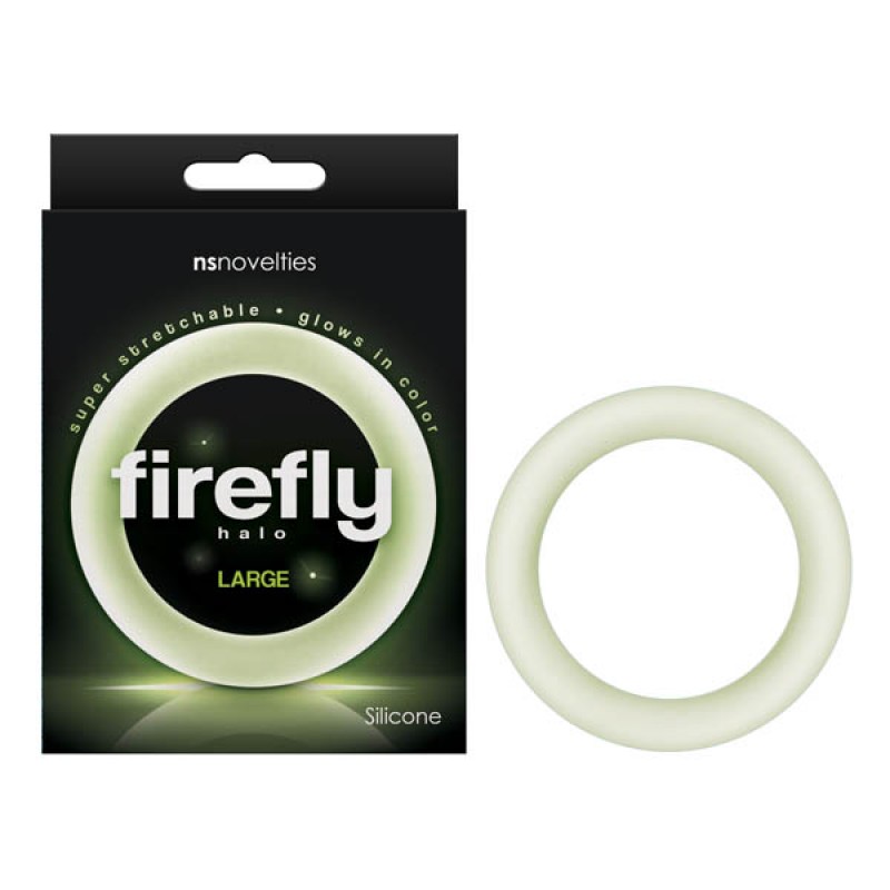 Firefly Halo Cock Ring Large - Clear